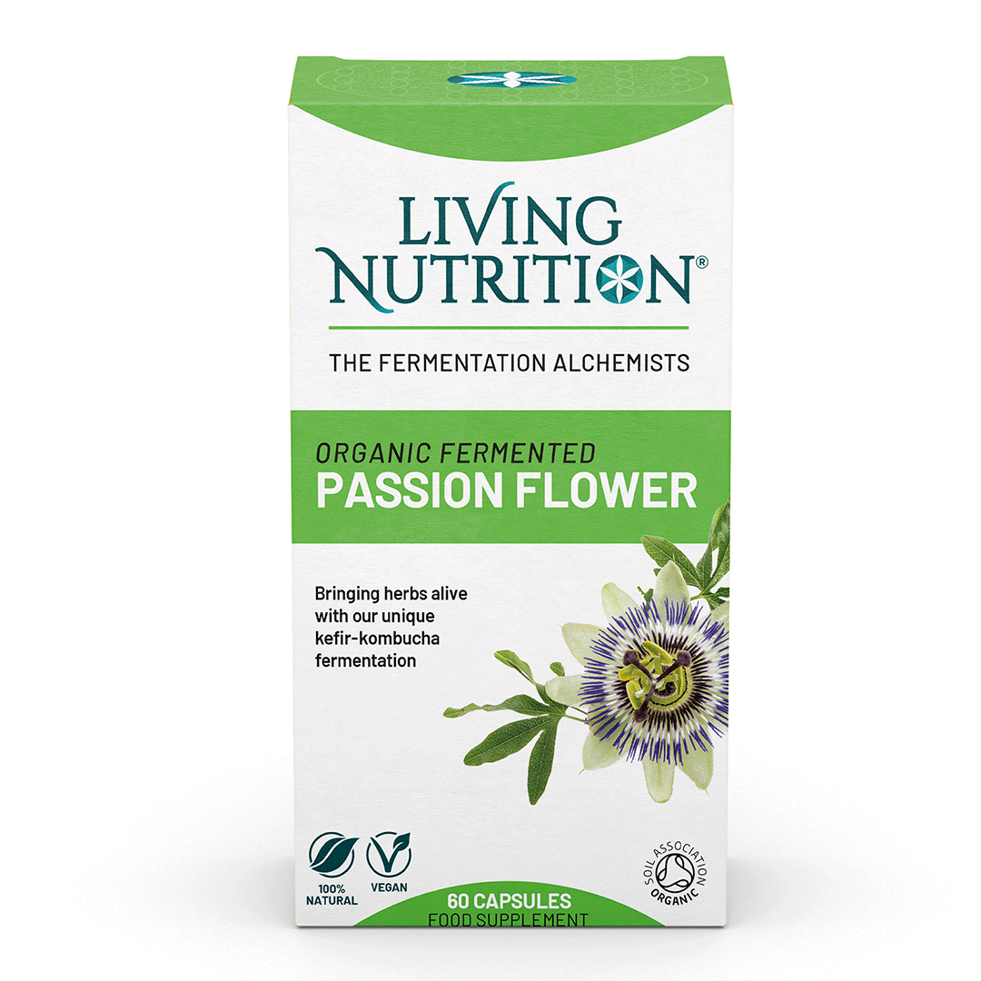 Living Nutrition Organic Fermented Passion Flower 60 kapslar