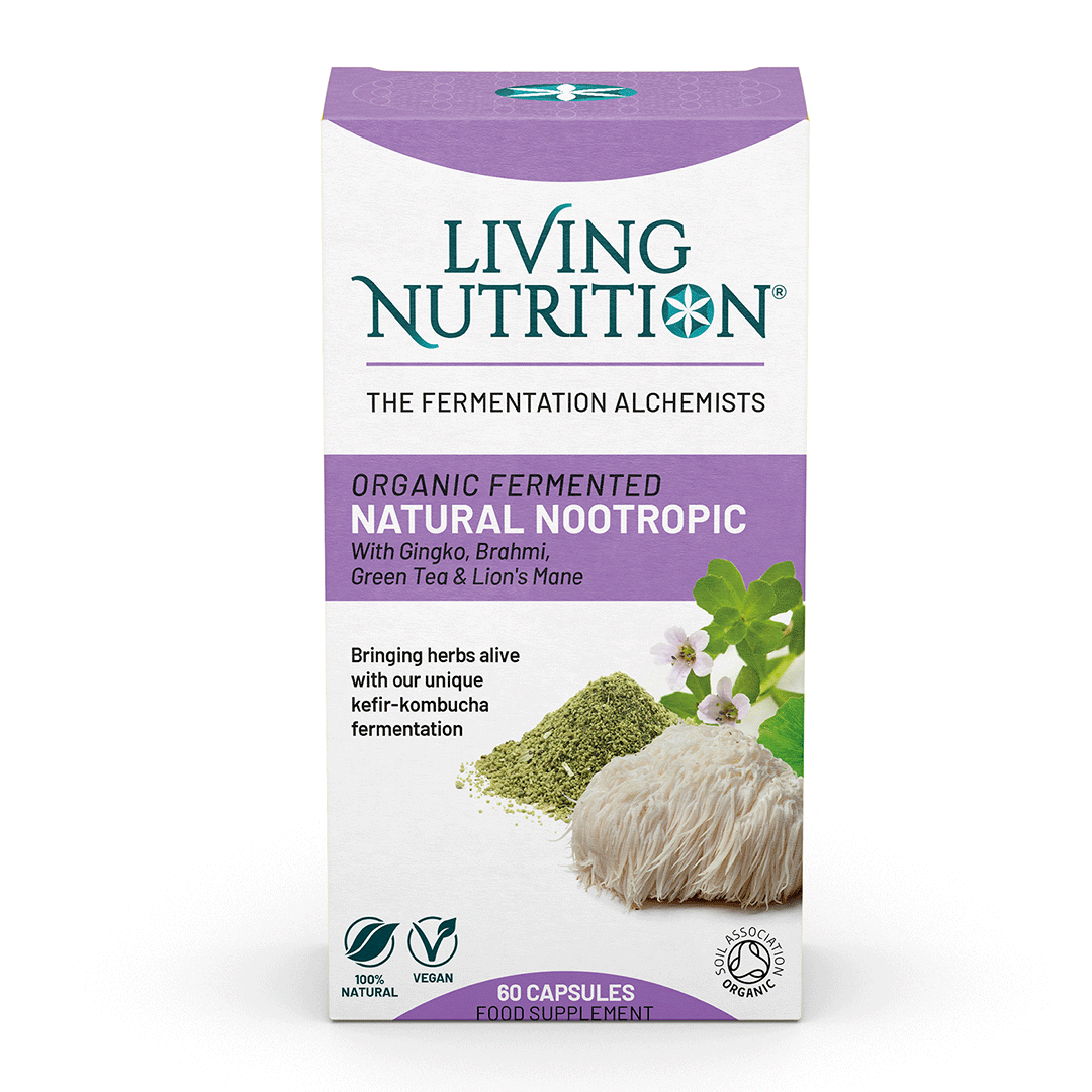 Living Nutrition Organic Fermented Natural Nootropic 60 kapslar