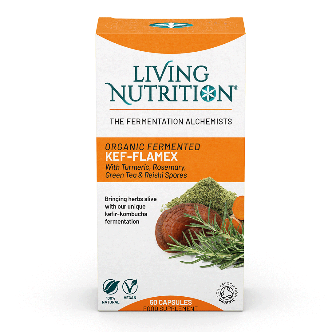Living Nutrition Organic Fermented Kef-Flamex 60 kapslar