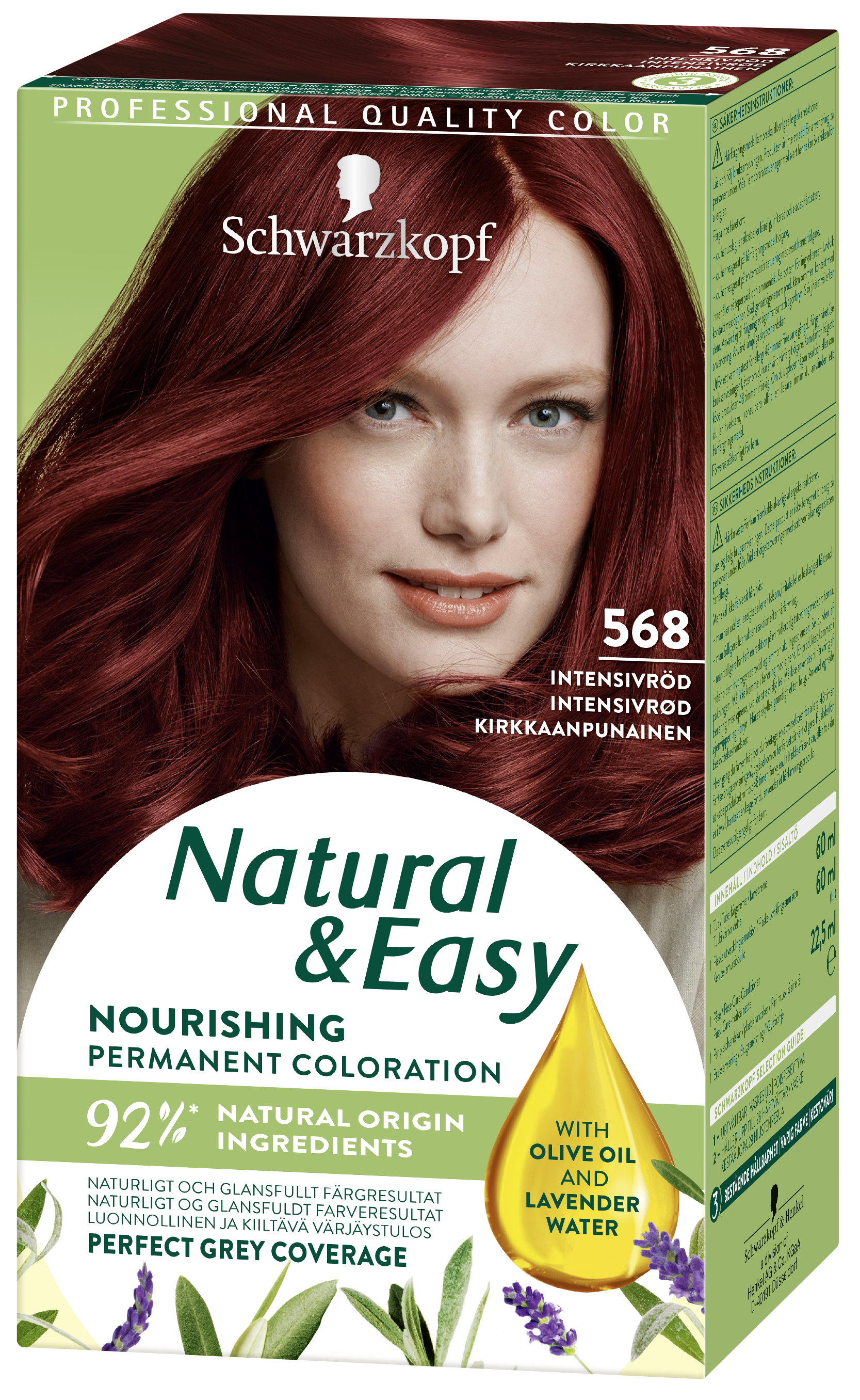 Schwarzkopf Natural & Easy Hårfärg 568 Intensivröd