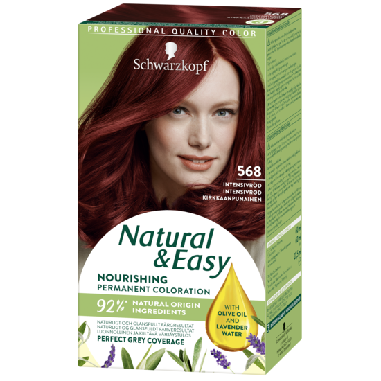 Schwarzkopf Natural & Easy Hårfärg 568 Intensivröd