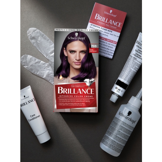 Schwarzkopf Brillance Hårfärg 703 DarkAmethyst