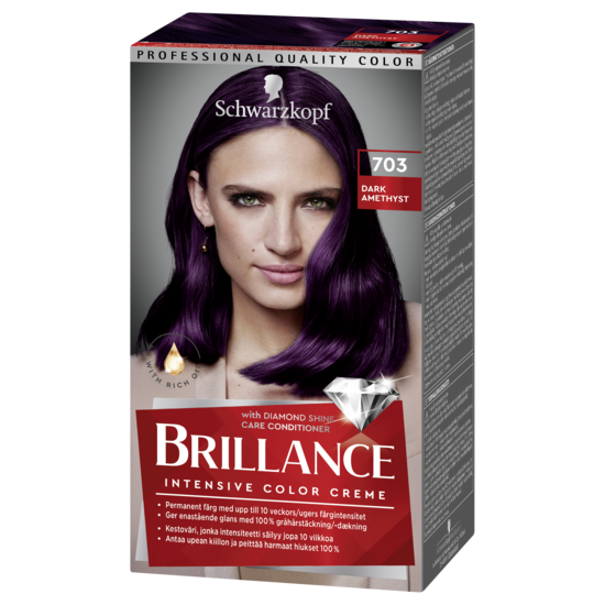 Schwarzkopf Brillance Hårfärg 703 DarkAmethyst