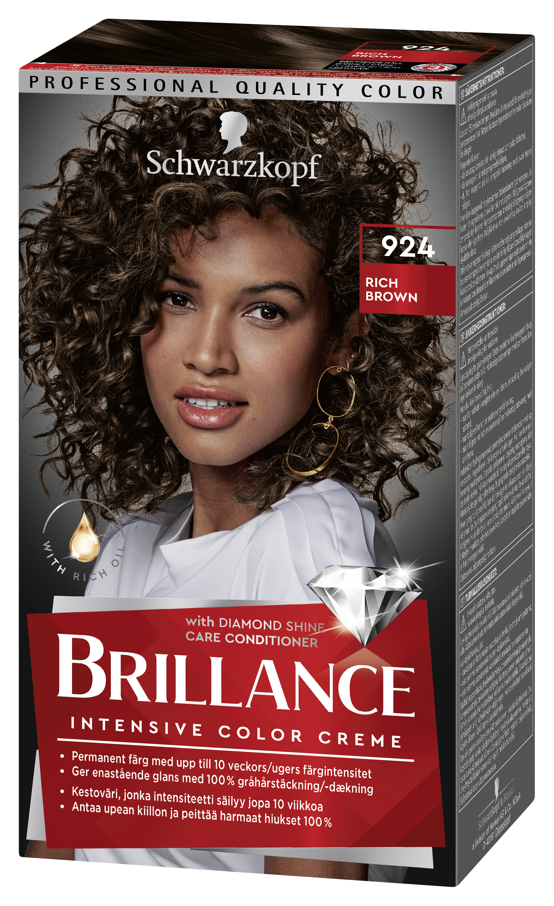 Schwarzkopf Brillance Hårfärg 924 ChocoCouture