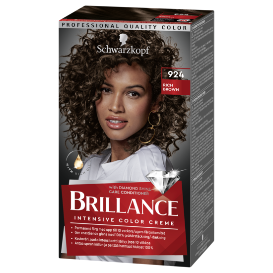Schwarzkopf Brillance Hårfärg 924 ChocoCouture