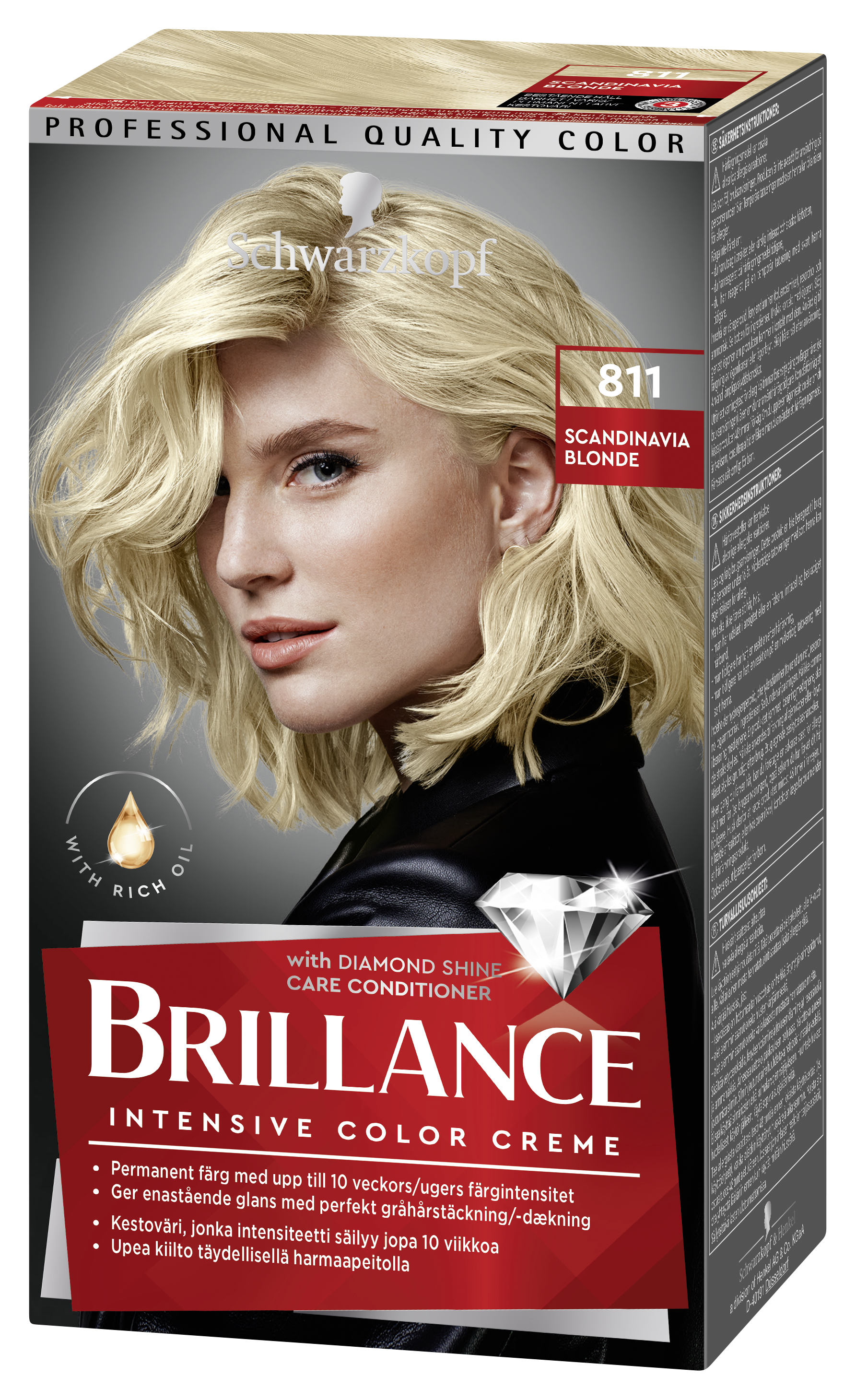 Schwarzkopf Brillance Hårfärg 811 Scan Blond