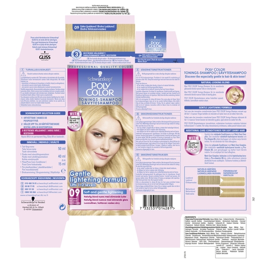 Schwarzkopf Poly Color Toningsschampo TS 9 Extra Light Blonde