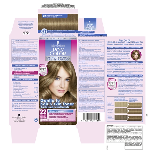 Schwarzkopf Poly Color Toningsschampo TS 22 Dark Blonde