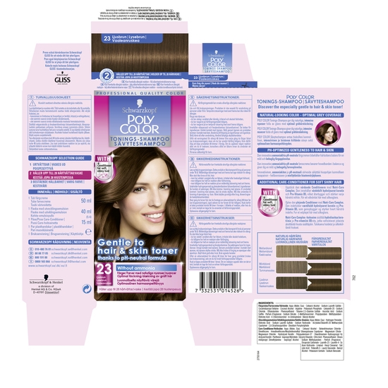 Schwarzkopf Poly Color Toningsschampo TS 23 Light Brown
