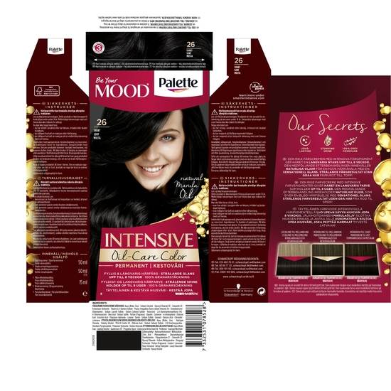 Schwarzkopf Mood Palette Hårfärg 26 Svart