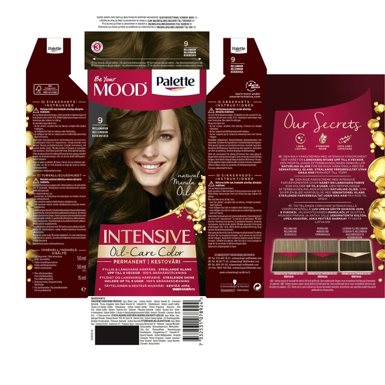 Schwarzkopf Mood Palette Hårfärg 9 Mellanbrun