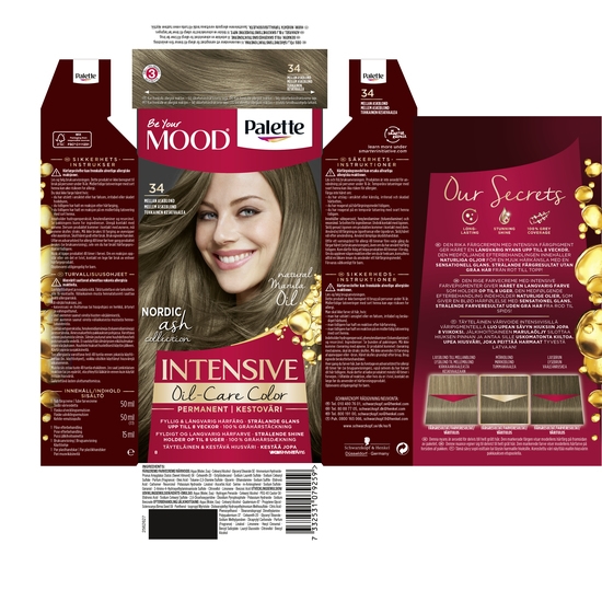 Schwarzkopf Mood Palette Hårfärg 34 Mellan Askblond