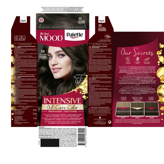 Schwarzkopf Mood Palette Hårfärg 38 Sval Mellanbrun