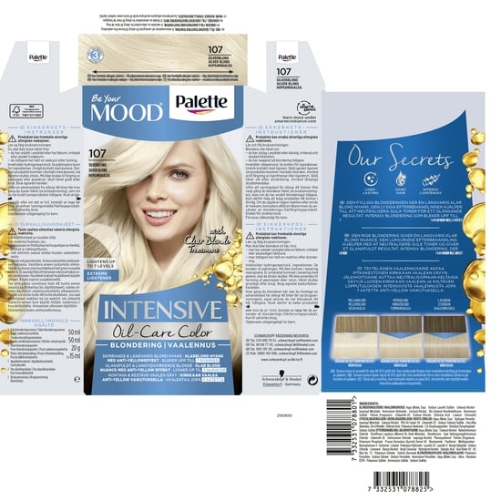 Schwarzkopf Mood Palette Blekning 107 Silverblond