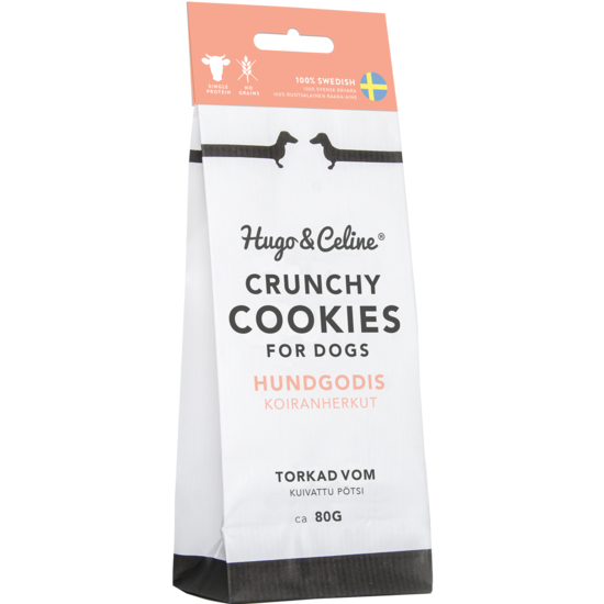 Hugo & Celine Crunchy Cookies I påse 80 g