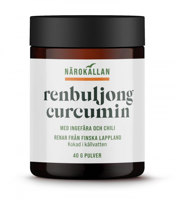 Närokällan Renbuljong Curcumin, Ingefära & Chili 40 g