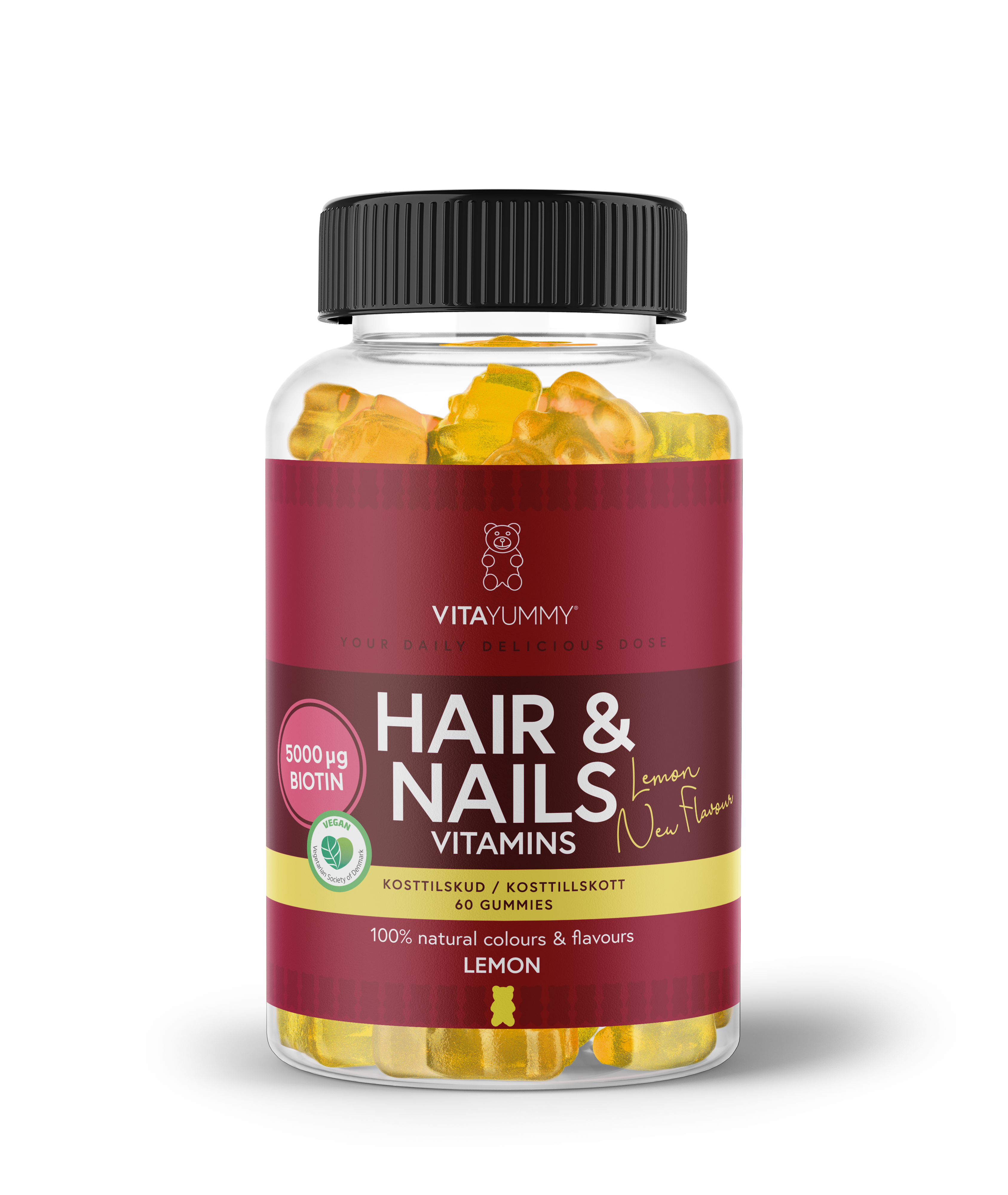 VitaYummy Hair & Nails Lemon 60 gummies