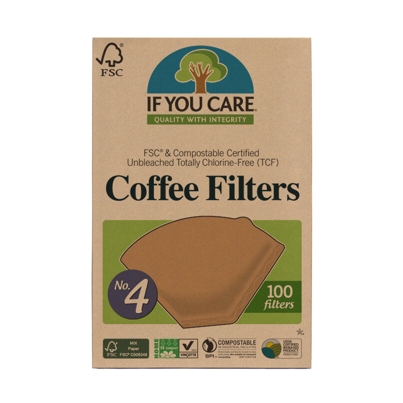 If You Care Kaffefilter No. 4 100 st