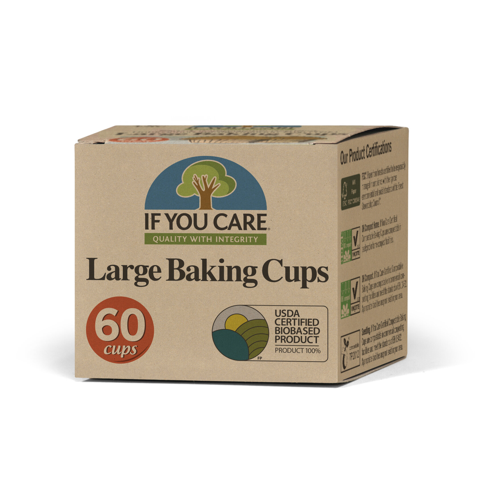 If You Care Komposterbara Muffinsformar Large 60 st