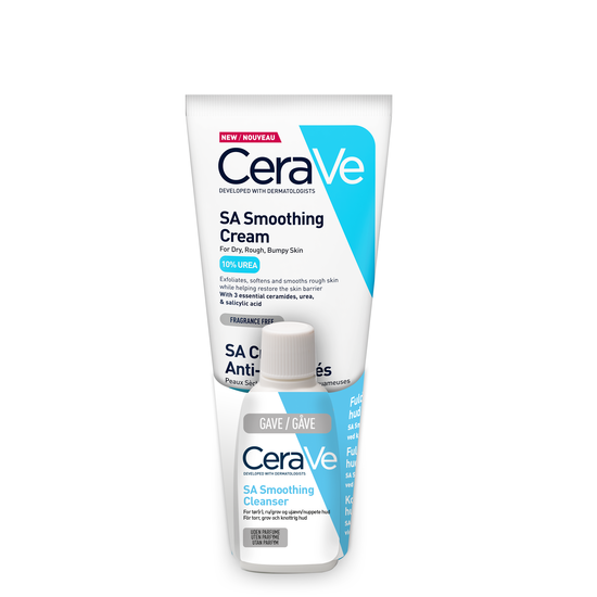 CeraVe SA Smoothing Cream 177 ml + SA Smoothing Cleanser Bundle 20 ml