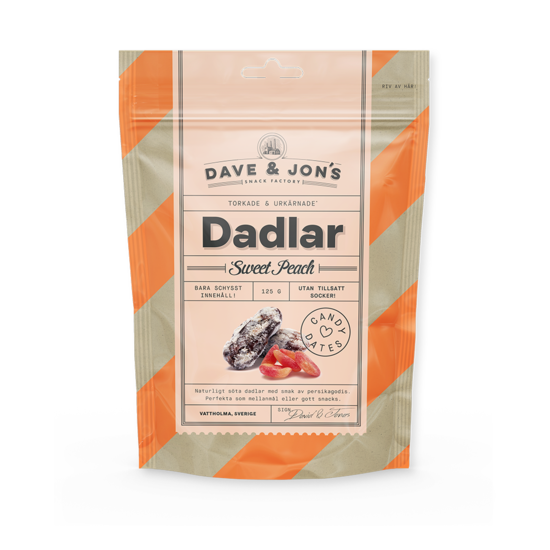Dave & Jon´s Dadlar Sweet Peach 125 g