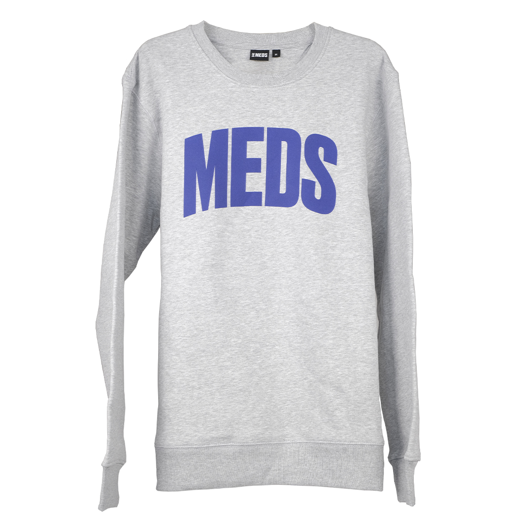 MEDS Sweatshirt Grey med Purple S