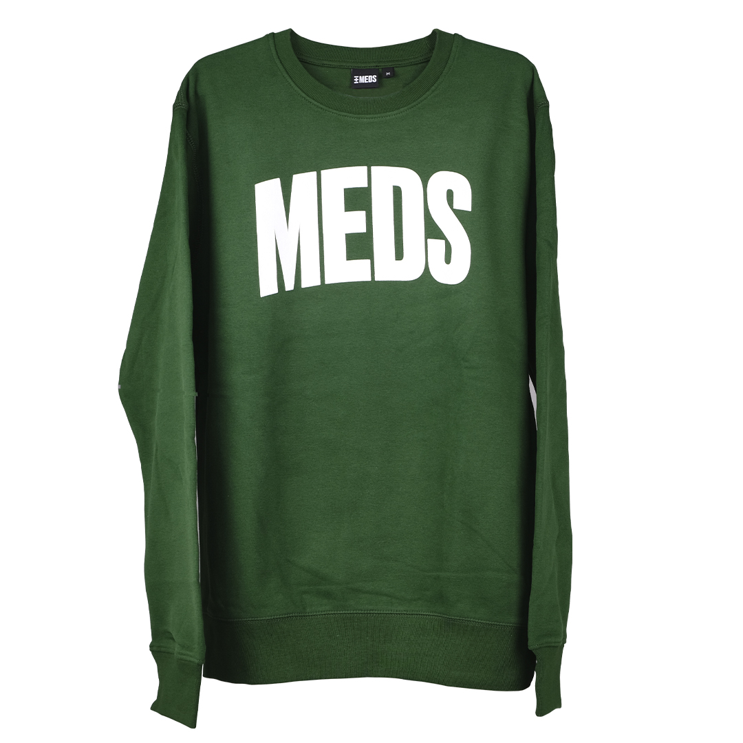 MEDS Sweatshirt Green med White XS