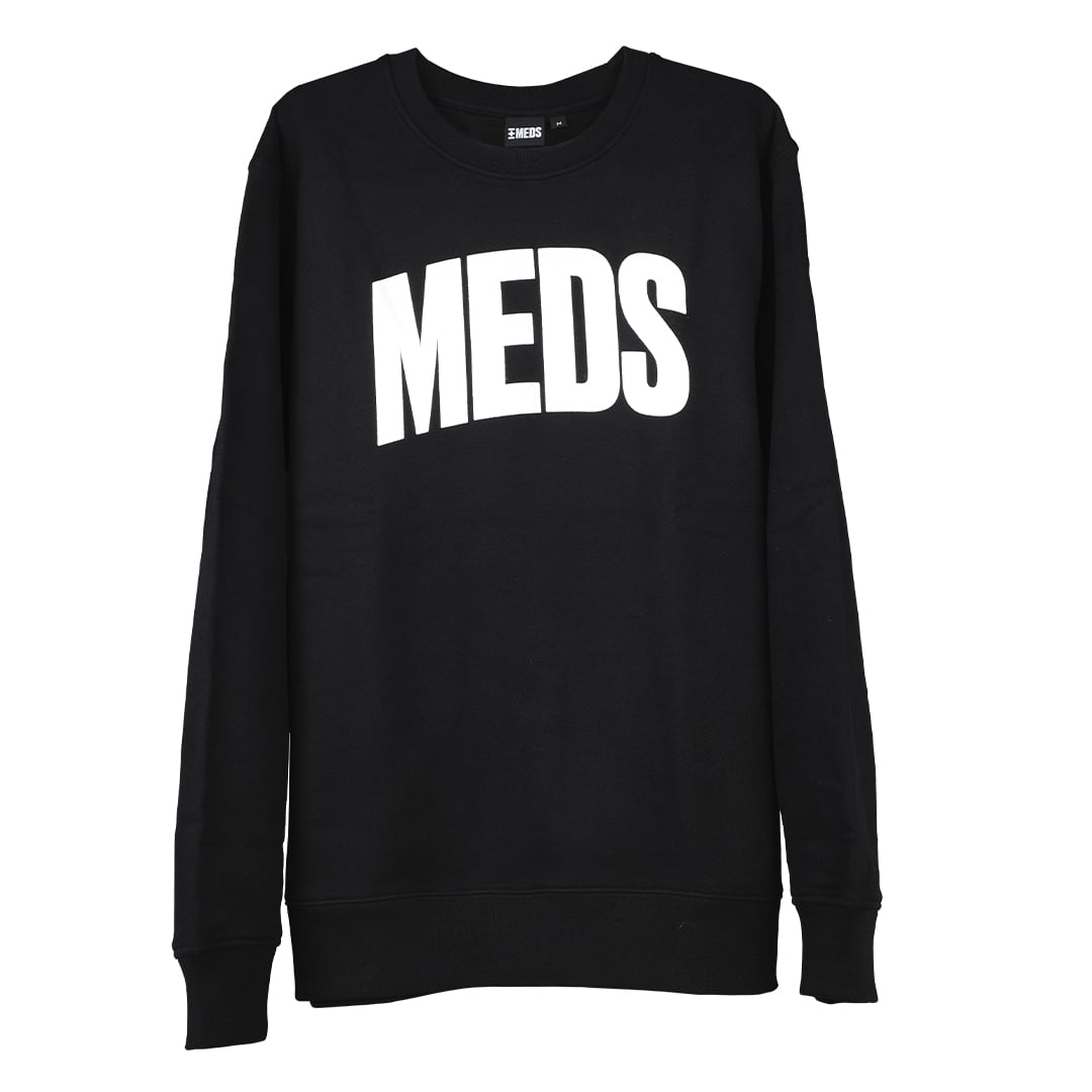 MEDS Sweatshirt Black med White XXL