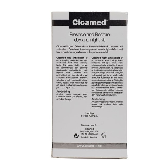 Cicamed Preserve and Restore Day & Night kit