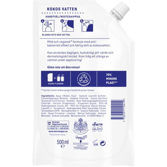 Barnängen Flytande Tvål Kokosvatten 500 ml