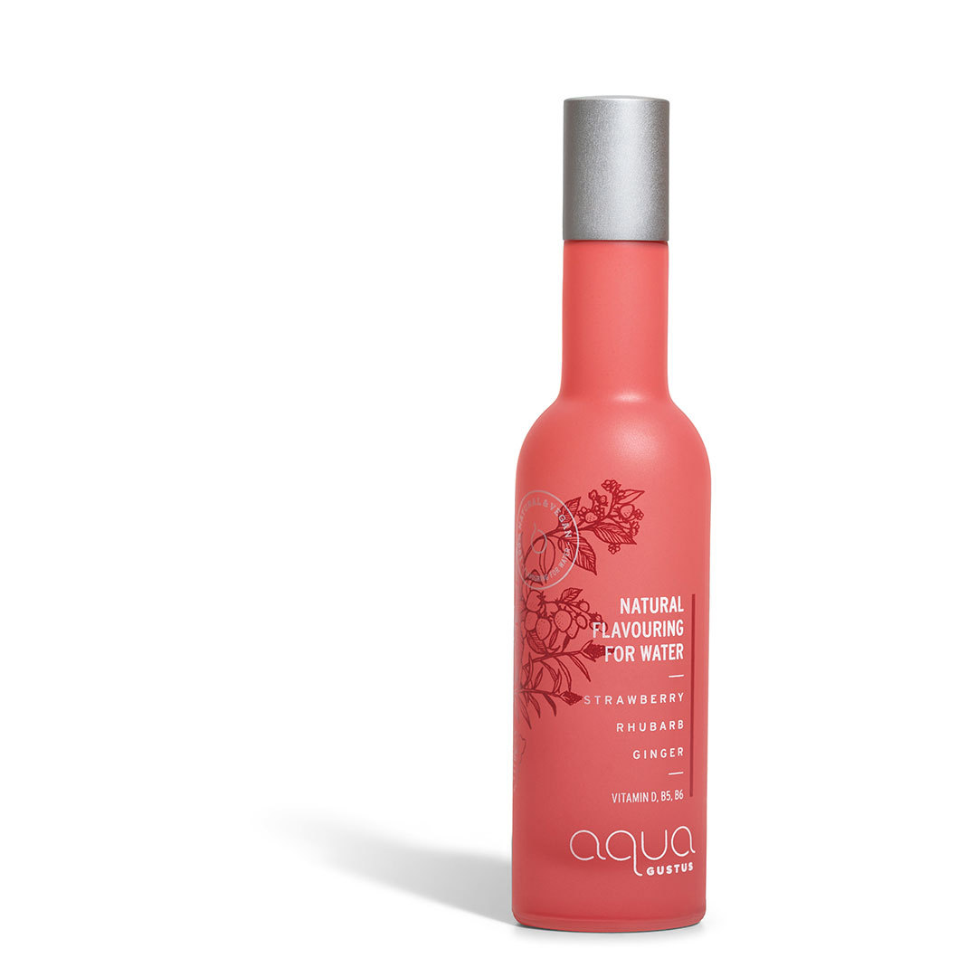 Aqua Gustus Natural Flavouring For Water Strawberry, Rhubarb & Ginger 50 ml