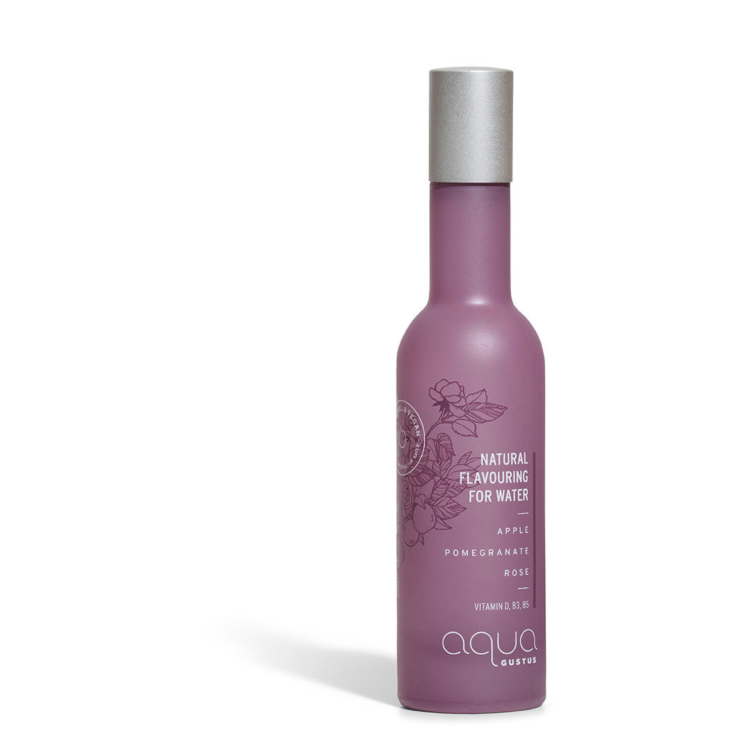 Aqua Gustus Natural Flavouring For Water Apple, Pomgranate & Rose 50 ml