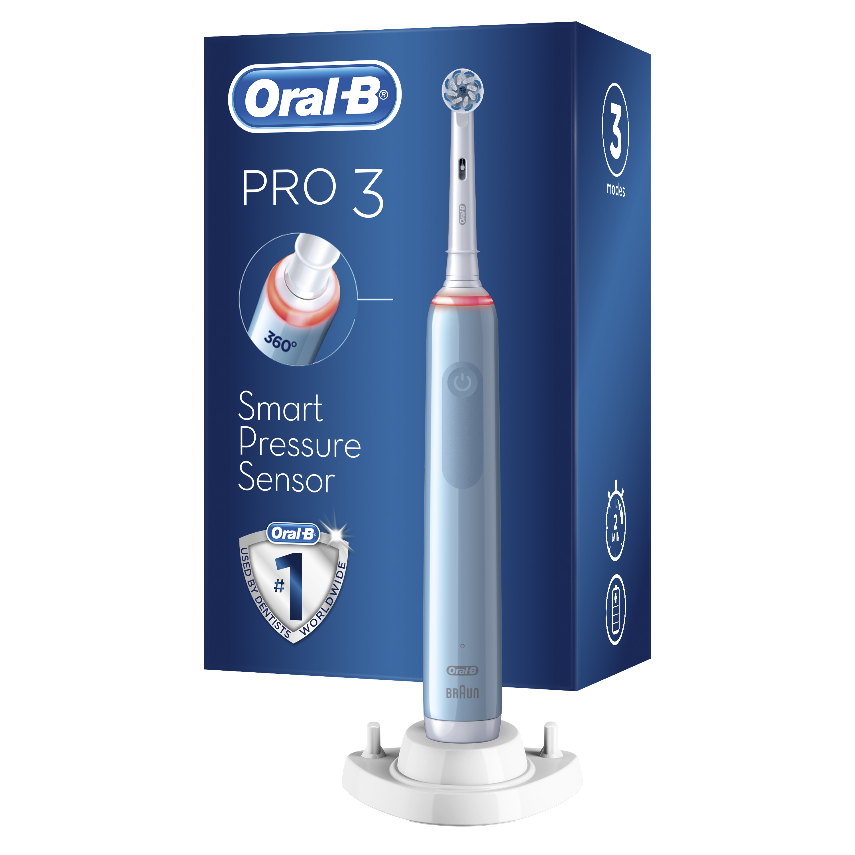 Oral-B Pro 3 3200S Sensitive Blå Eltandborste