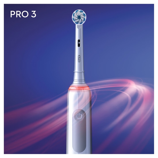 Oral-B Pro 3 3000 Sensitive Vit Eltandborste