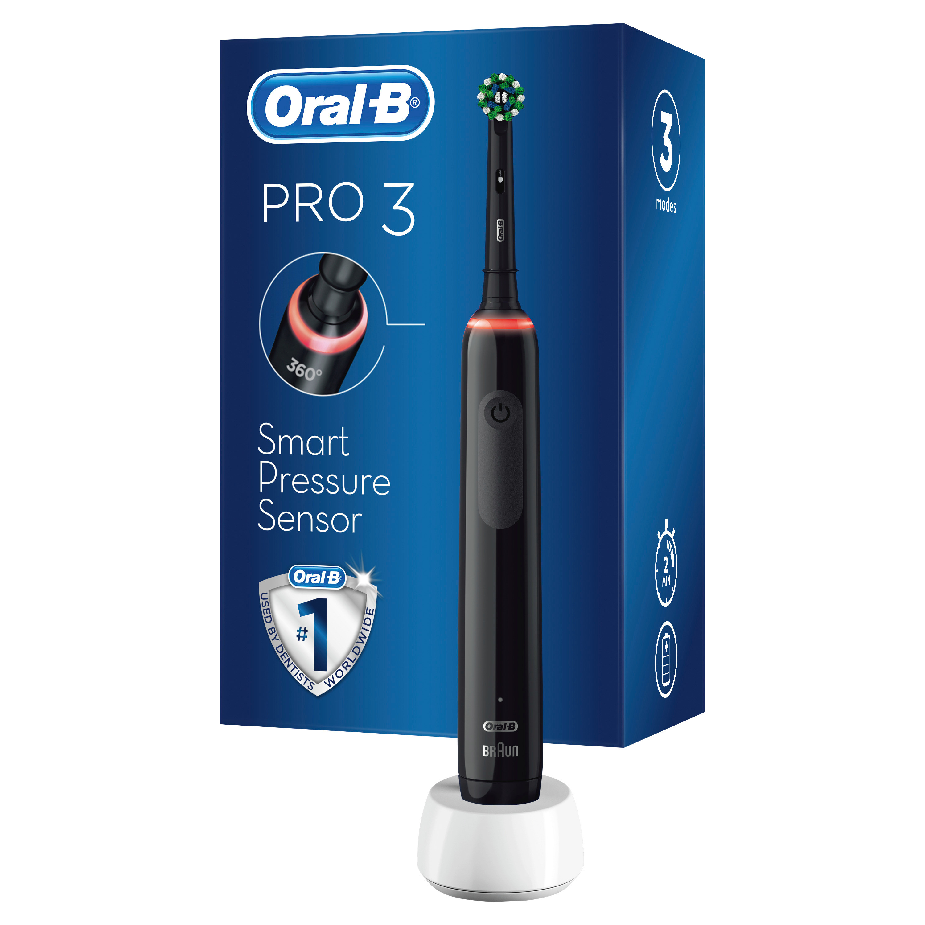 Oral-B Pro 3 3000 Svart Eltandborste