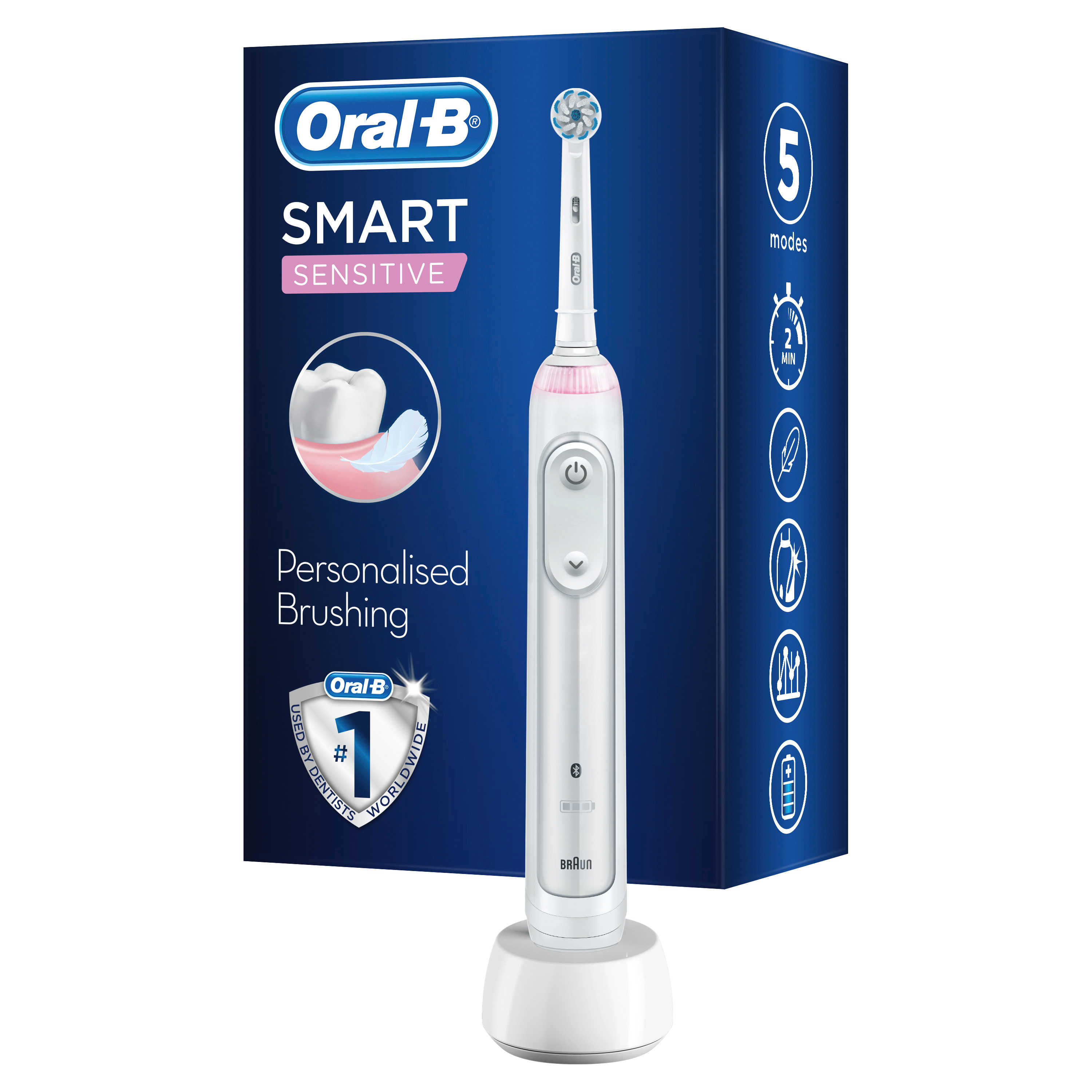 Oral-B Smart Sensitive Vit Eltandborste