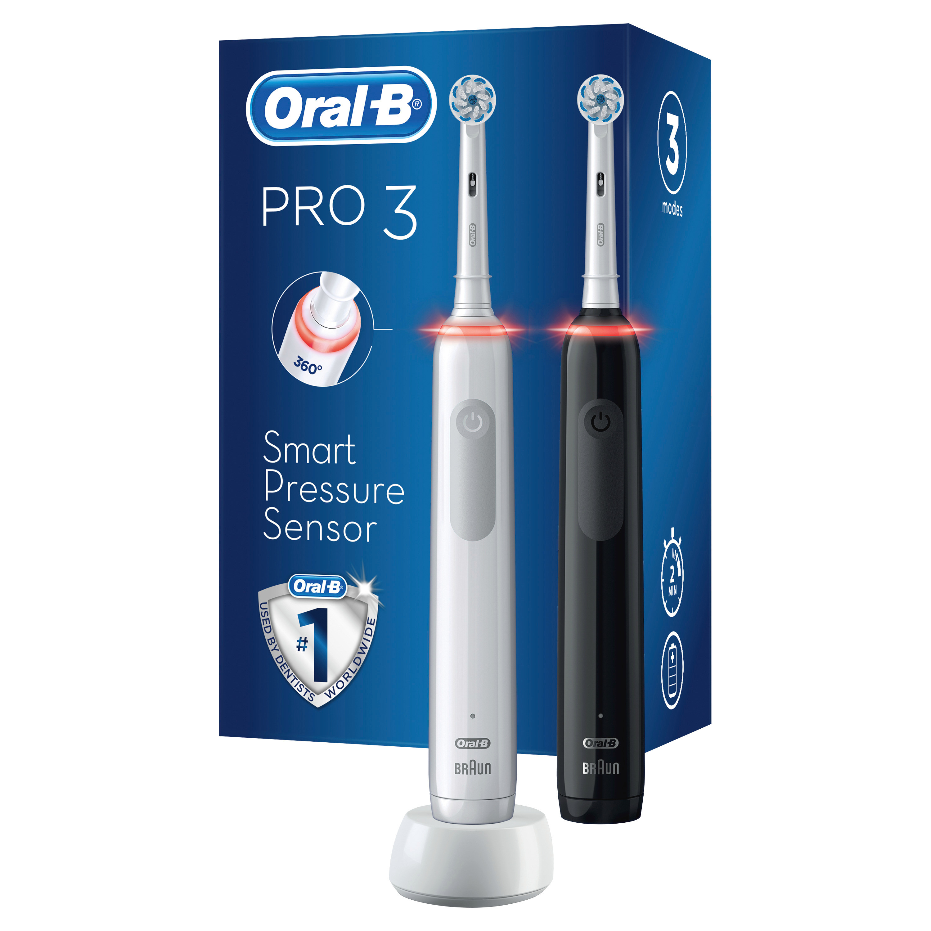 Oral-b Pro3 3900N White Sens + Black Sens