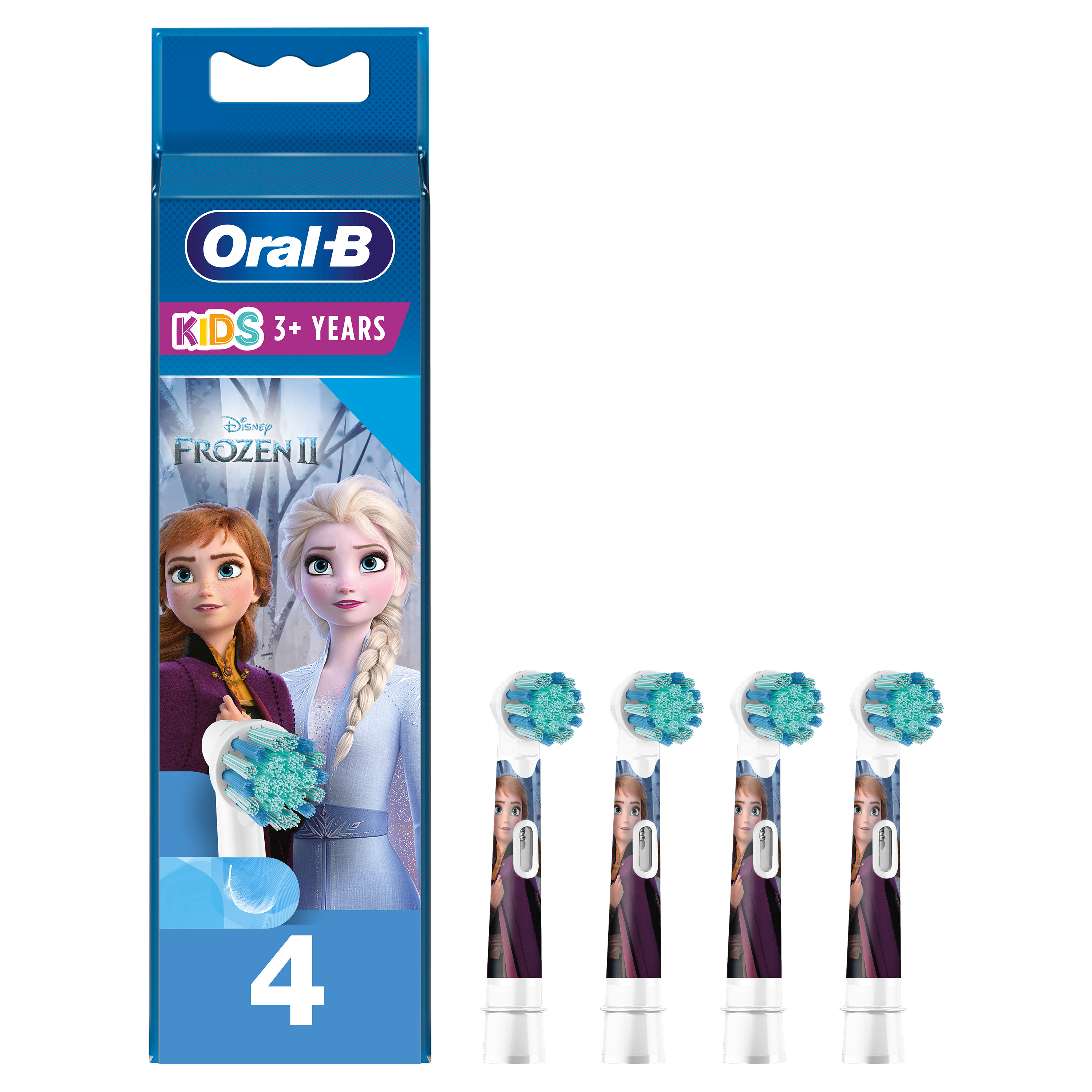 Oral-B Kids Frozen II Extra Soft Tandborsthuvud 3+ år 4 st