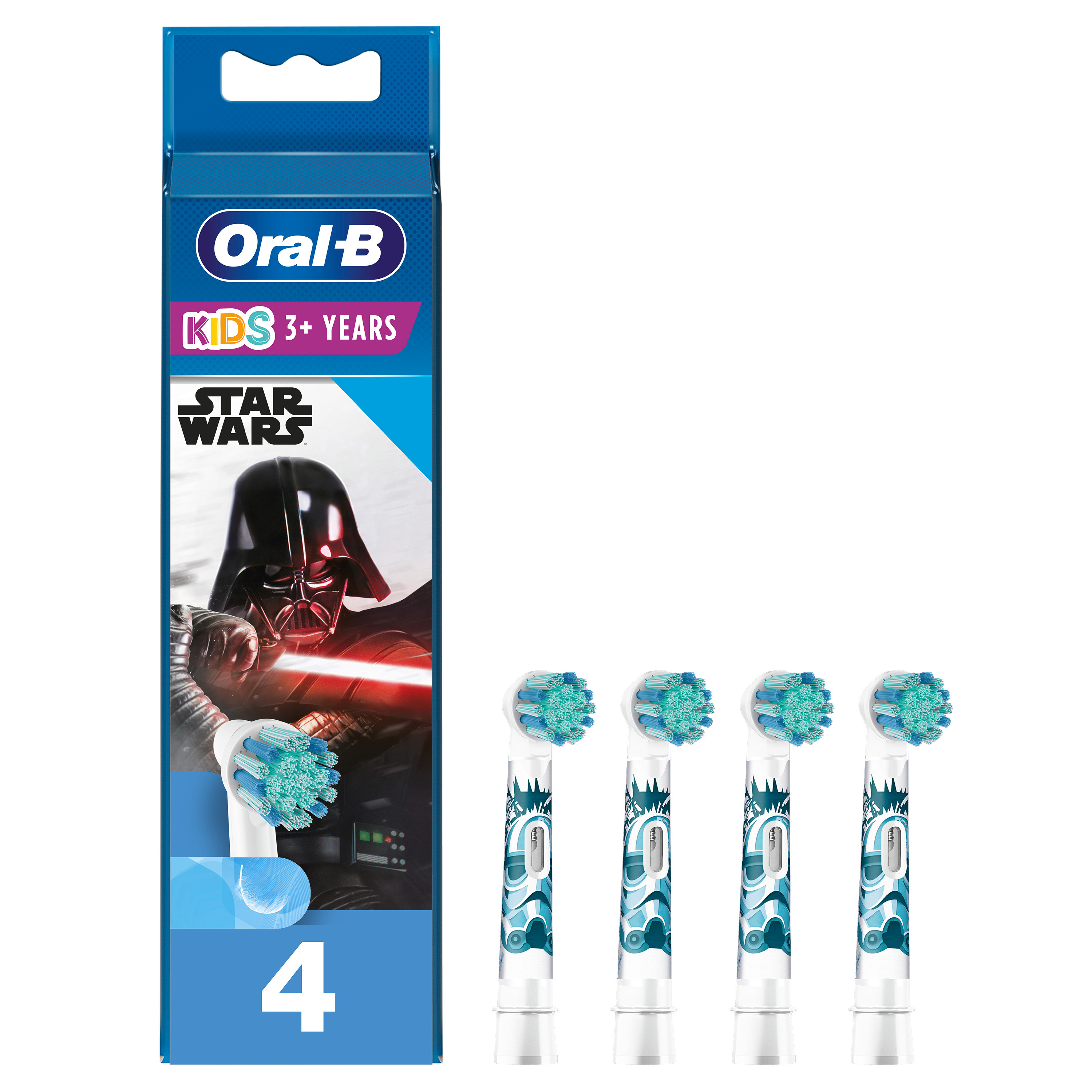 Oral-B Kids Star Wars Extra Soft Tandborsthuvud 3+ år 4 st