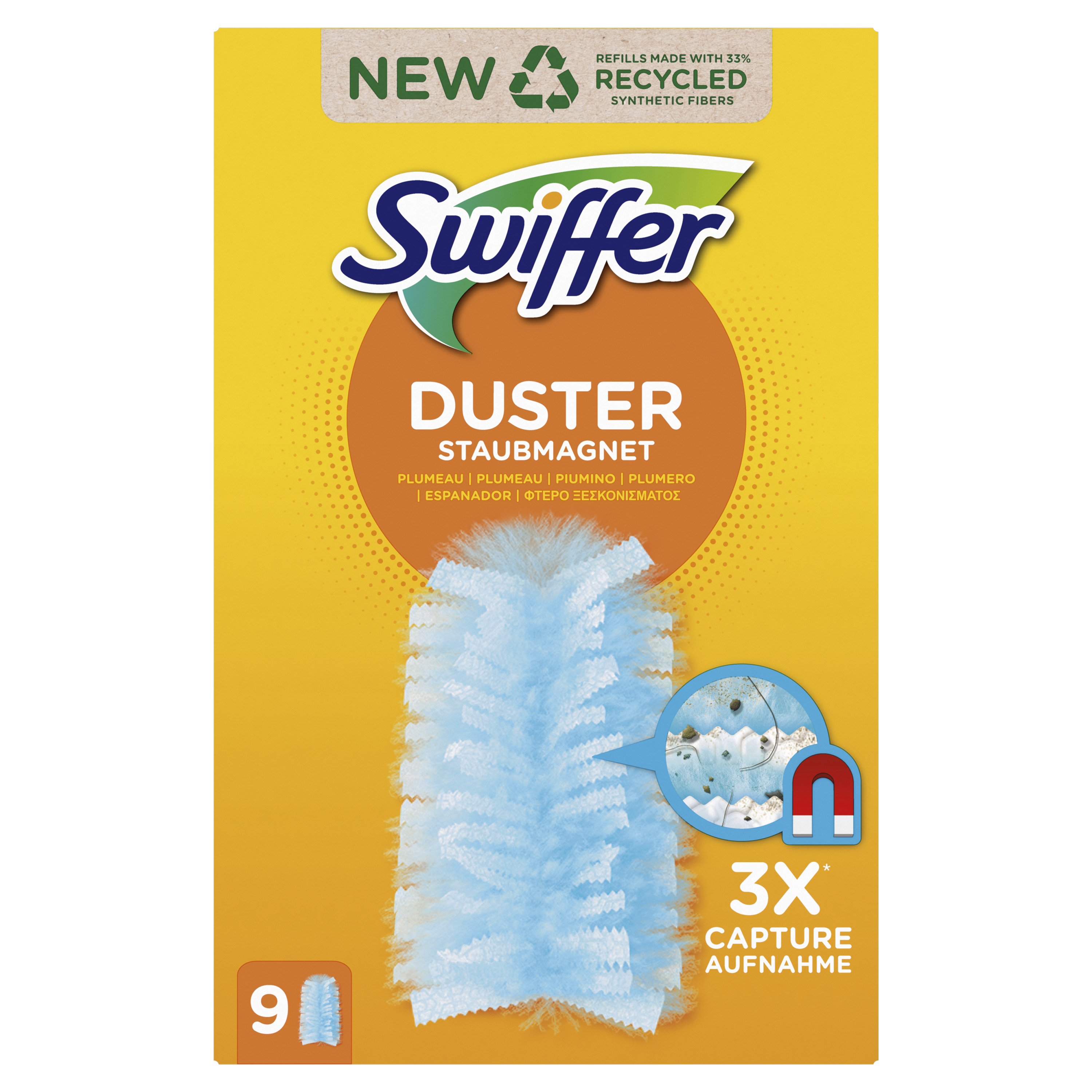 Swiffer Trap & Lock Dammvipprefiller x9