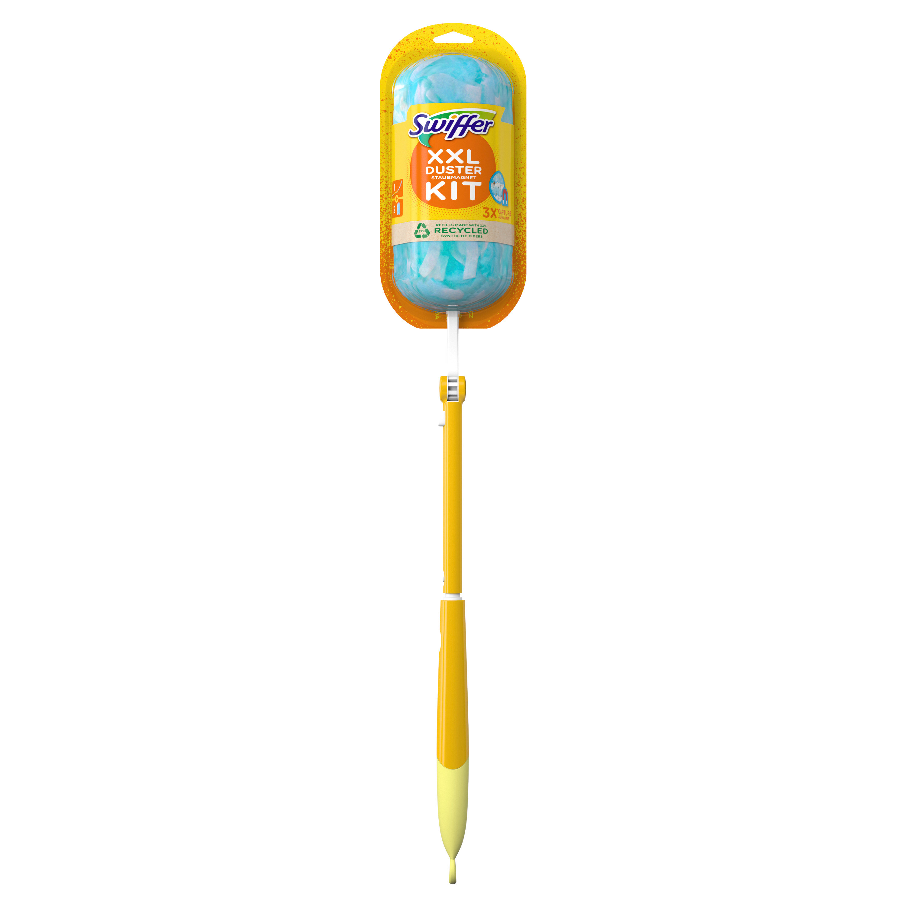 Swiffer XXL Duster Startkit 1 upp till 90cm Handtag + 2 Duster-refiller