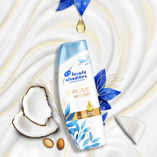 Head & Shoulders Mot mjäll Schampo Moisture Argan- och kokosolja 400 ml