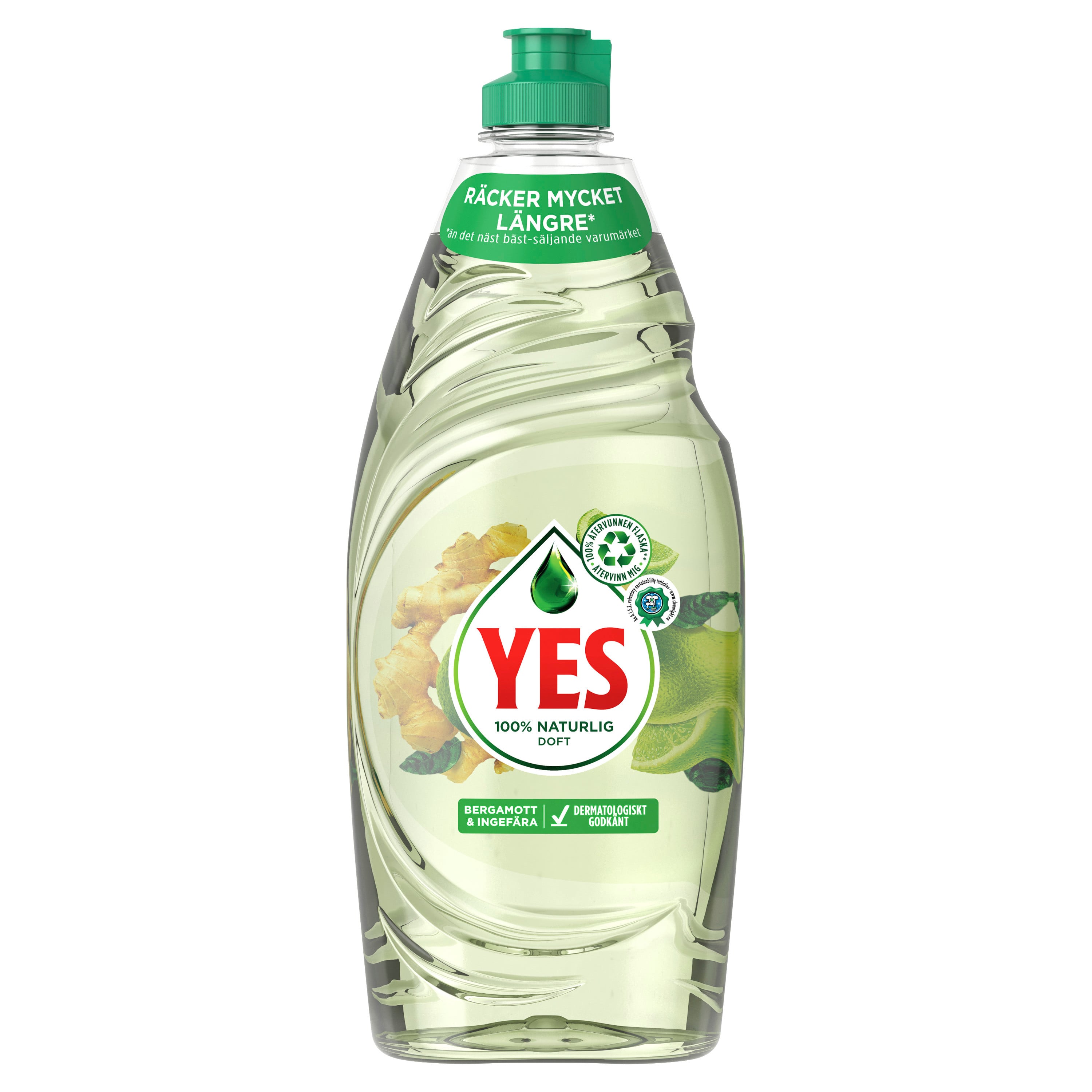 YES Diskmedel Yes Pure & Clean, Bergamott & Ingefära 620 ml