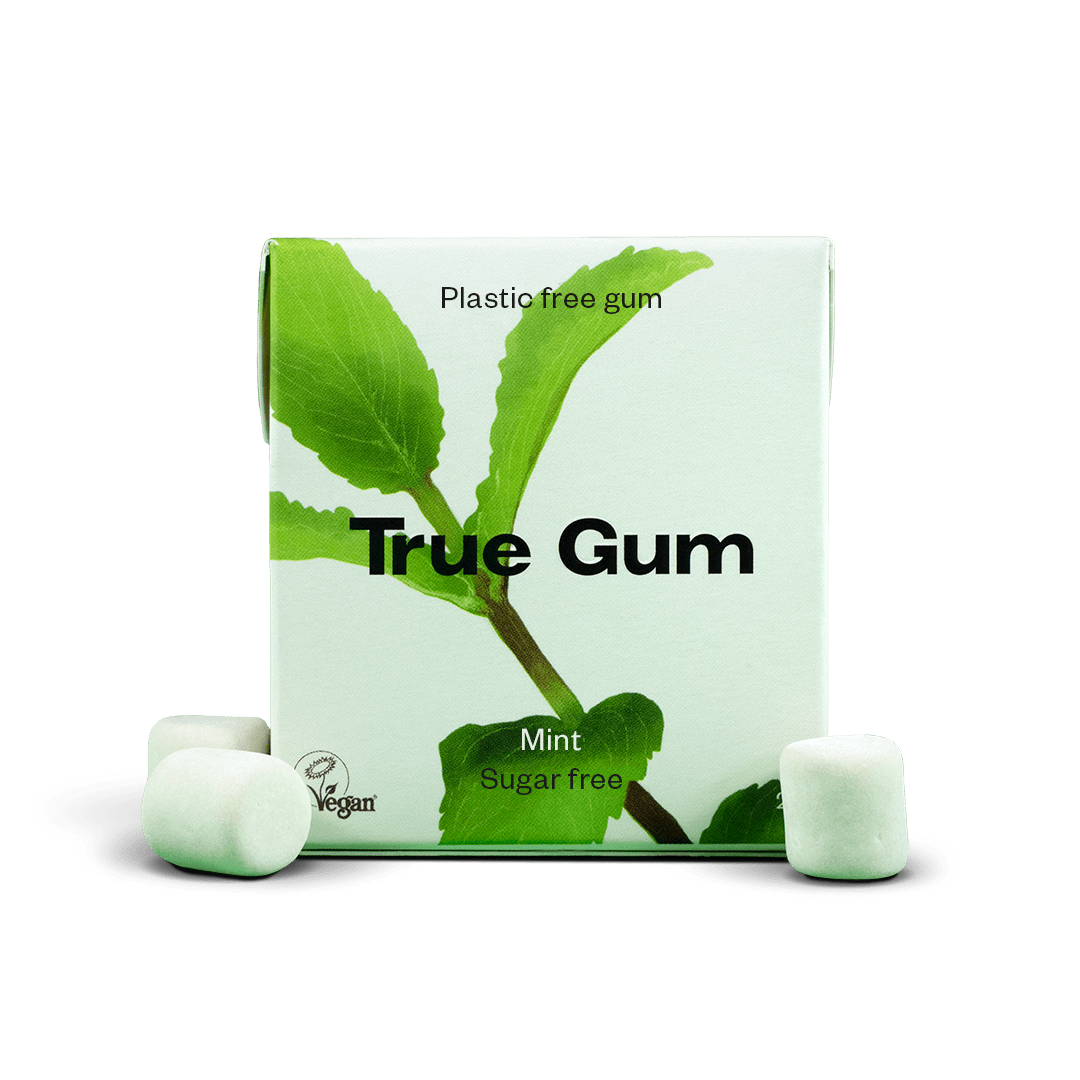 True Gum Plastfritt Tuggummi Mint 21 g
