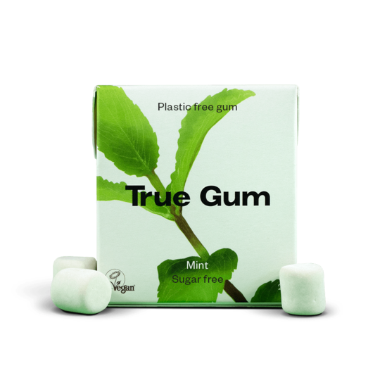 True Gum Plastfritt Tuggummi Mint 21 g