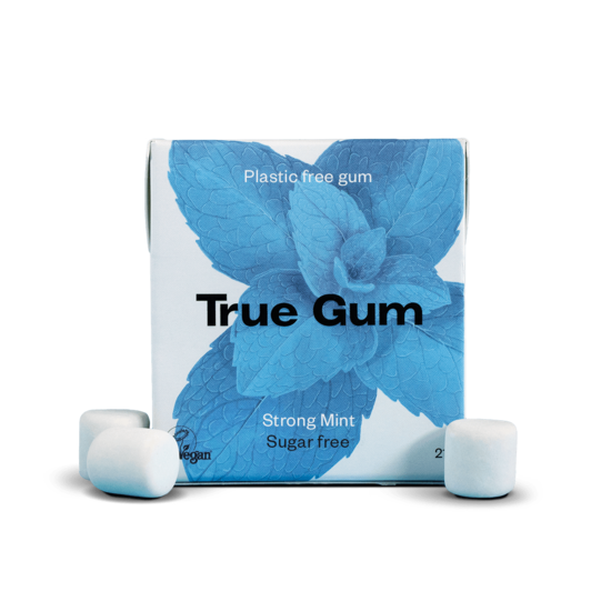 True Gum Plastfritt Tuggummi Strong Mint 21 g