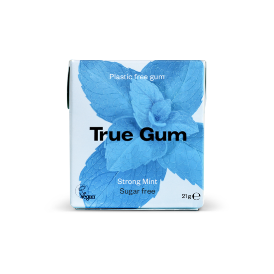 True Gum Plastfritt Tuggummi Strong Mint 21 g