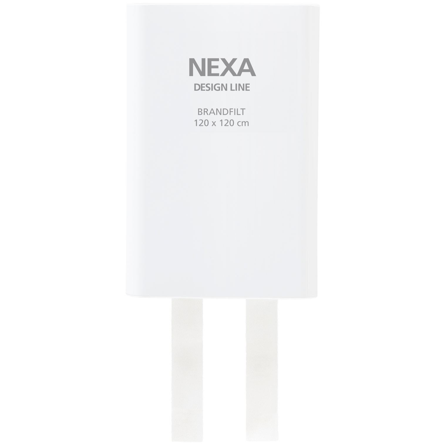 Nexa FBDH-105 Brandfilt Vit Hårdbox 120x120 cm