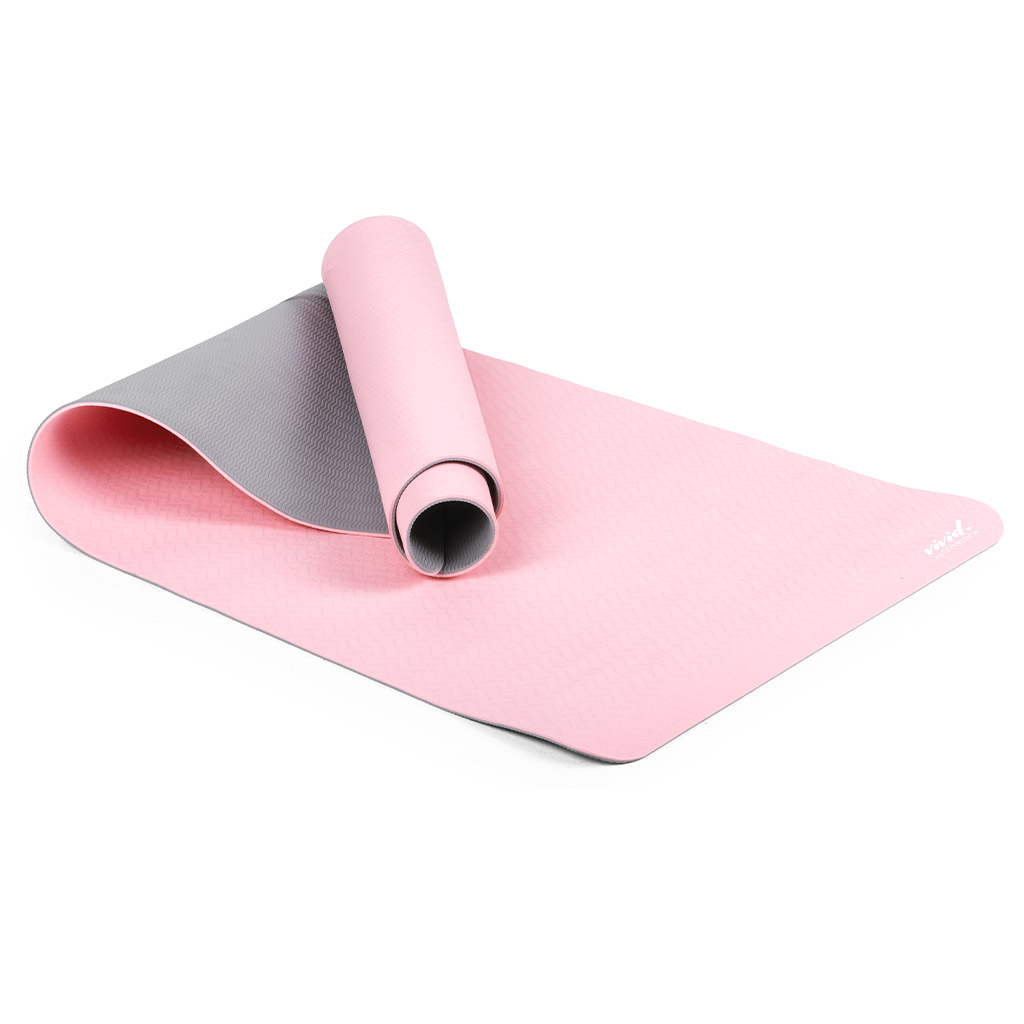Gymstick Vivid Yoga Mat Pink/Grey 0,4x170x60 cm
