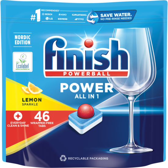 Finish Power All in One Lemon 46 tabletter